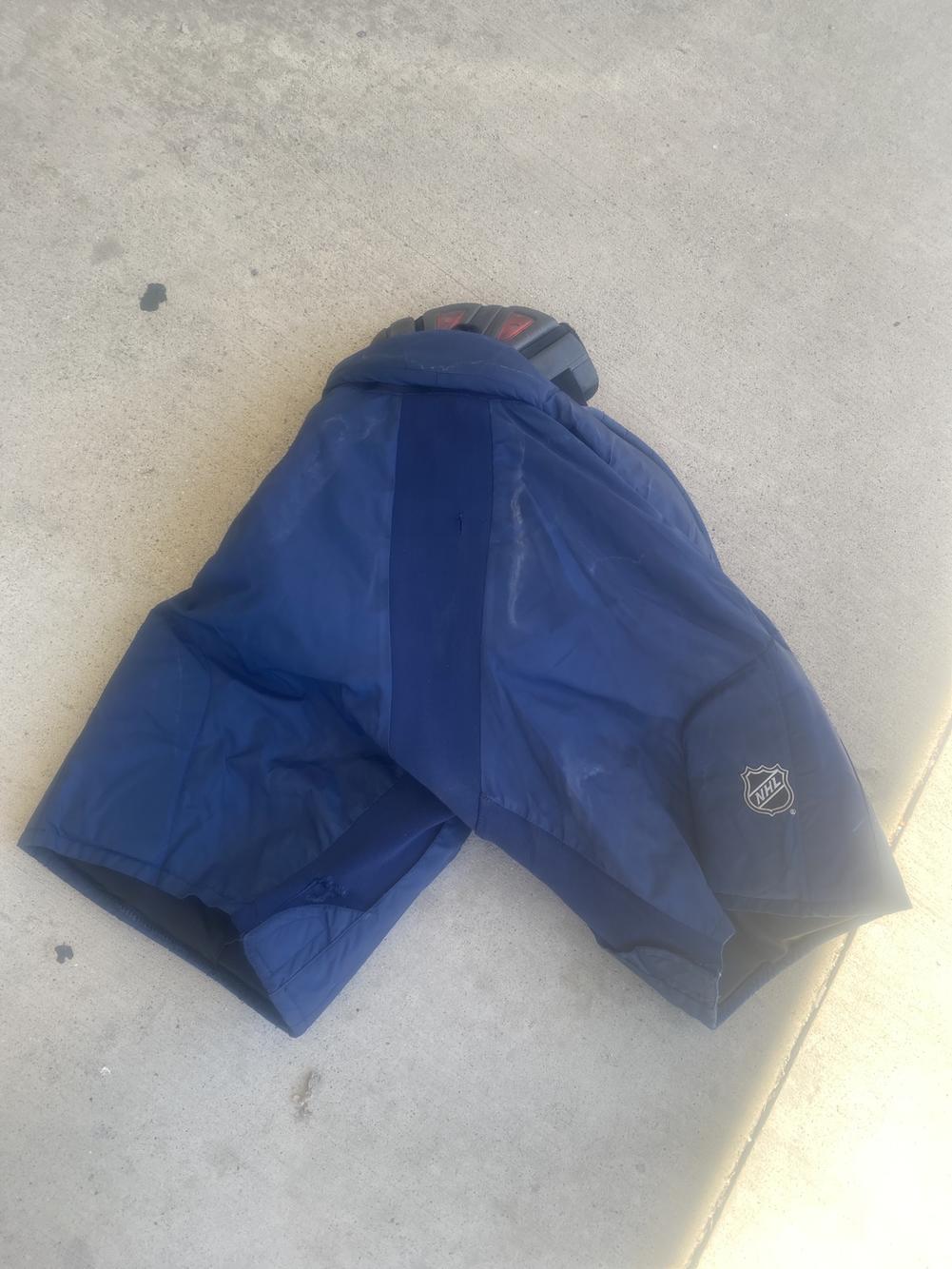 Buffalo Sabers Stock Blue Used Large CCM Pro Stock HP45X Hockey Pants