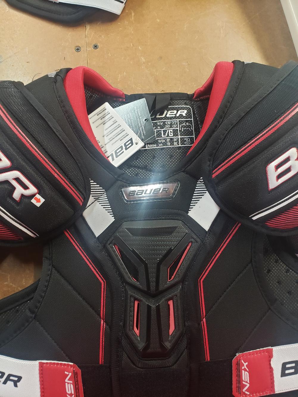 New Junior Large Bauer NSX Shoulder Pads SidelineSwap