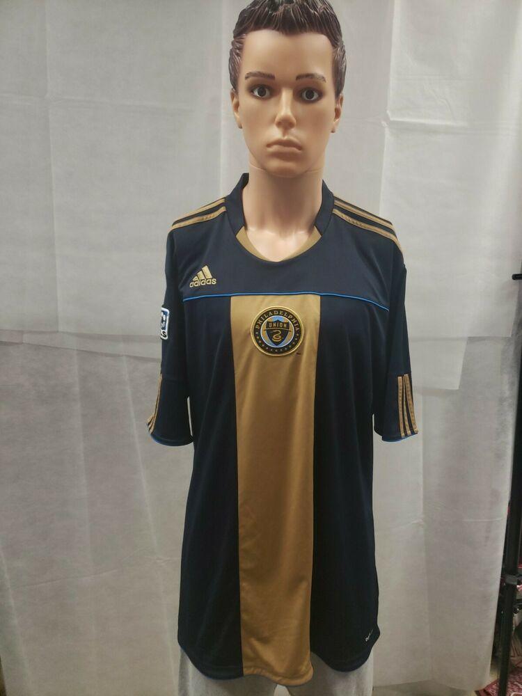 Philadelphia Union Adidas MLS Soccer Jersey XXL 2XL Sewn 2010 Navy ... Philadelphia Union Adidas MLS Soccer Jersey XXL 2XL Sewn 2010 Navy ...