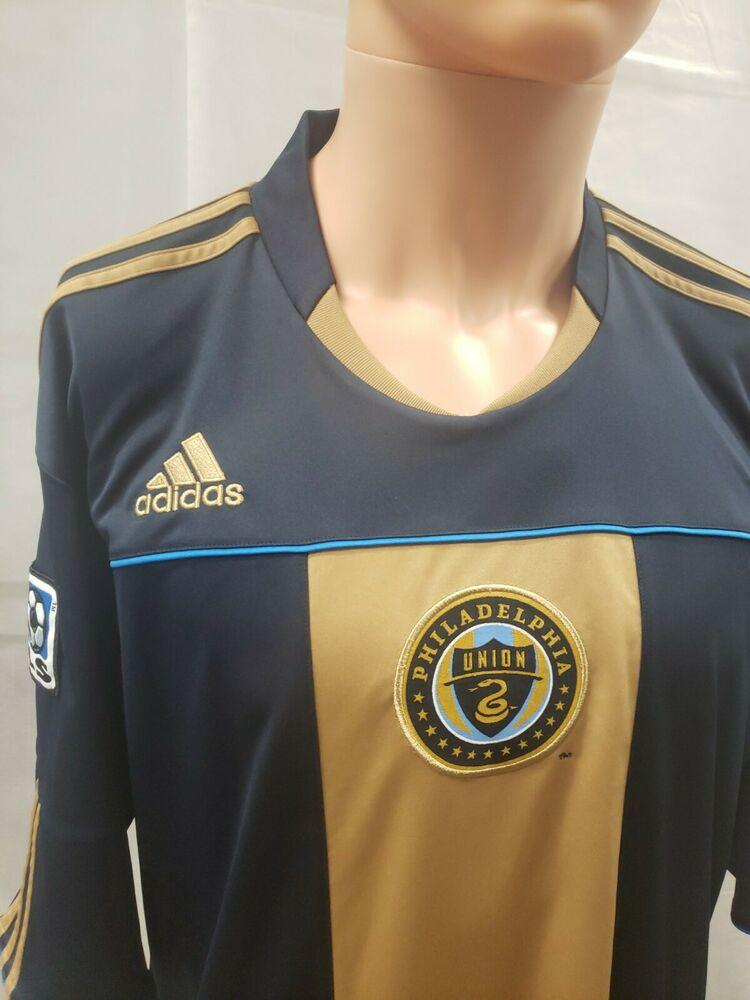 Philadelphia Union Adidas MLS Soccer Jersey XXL 2XL Sewn 2010 Navy ... Philadelphia Union Adidas MLS Soccer Jersey XXL 2XL Sewn 2010 Navy ...