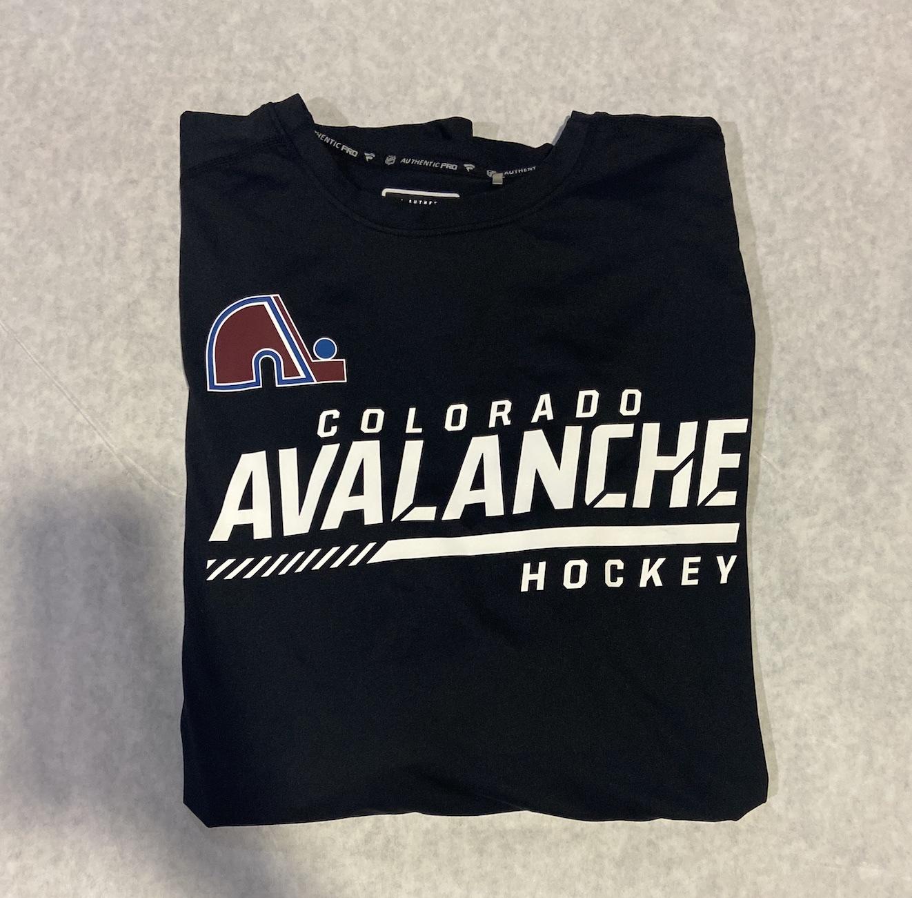 Colorado Avalanche Player Issued Fanatics Reverse Retro Black Adult