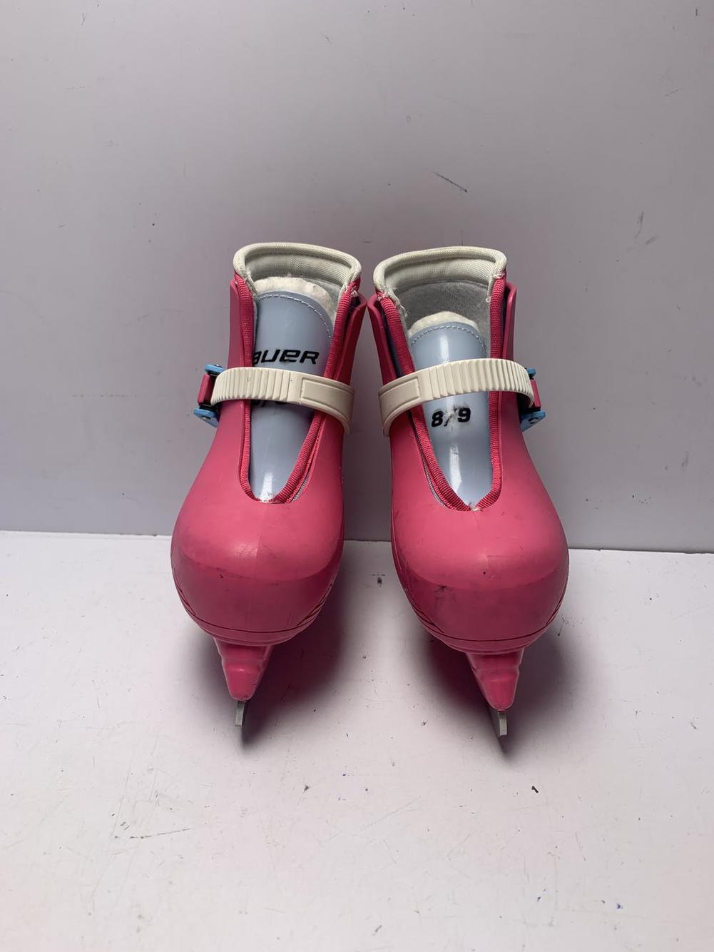 Used Bauer Pink Adjustable Ice Skates Ice Hockey Skates SidelineSwap