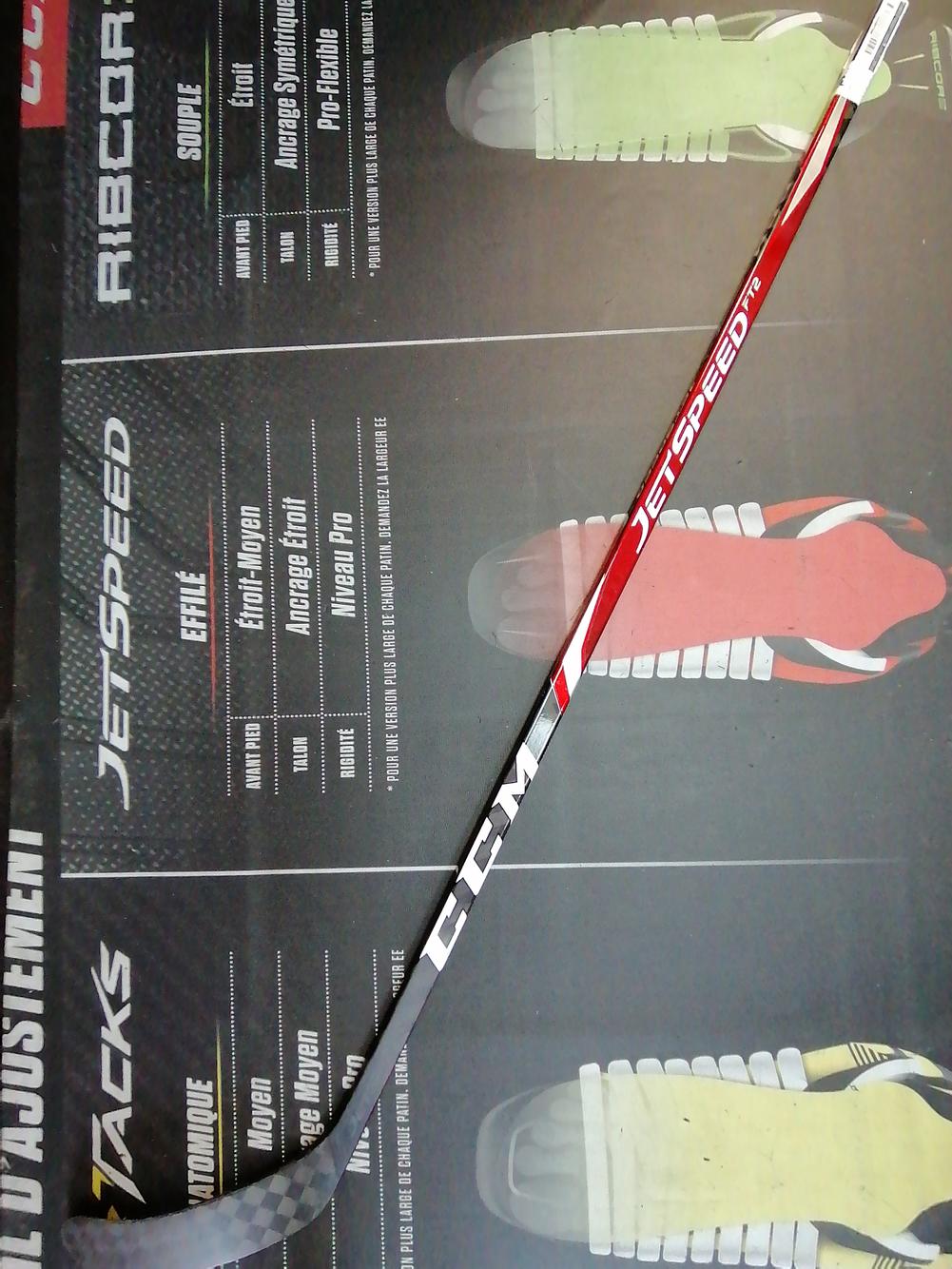 P90M 75 Flex New CCM JetSpeed FT2 LH Grip Hockey Stick Toe Pattern