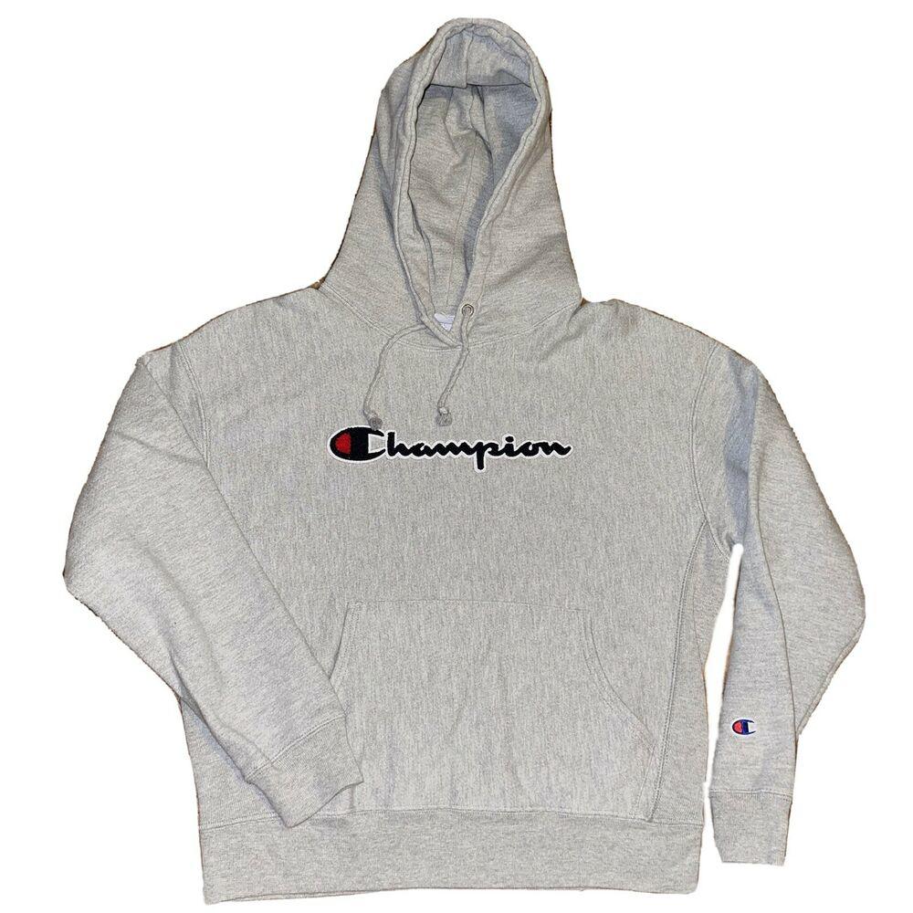 gray champions hoodie