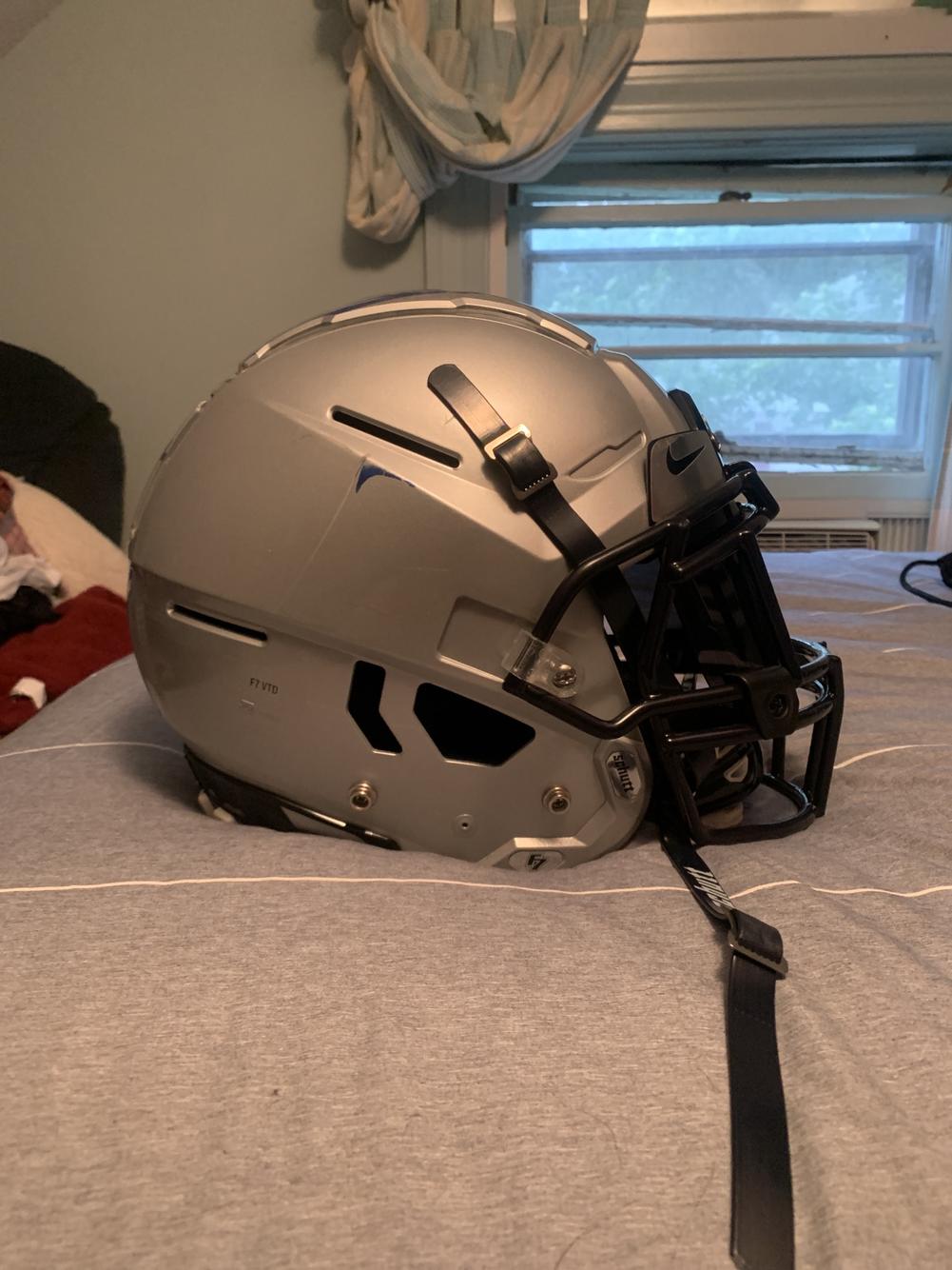 Large Schutt F7 VTD Football Helmet With blackout nike visor SidelineSwap
