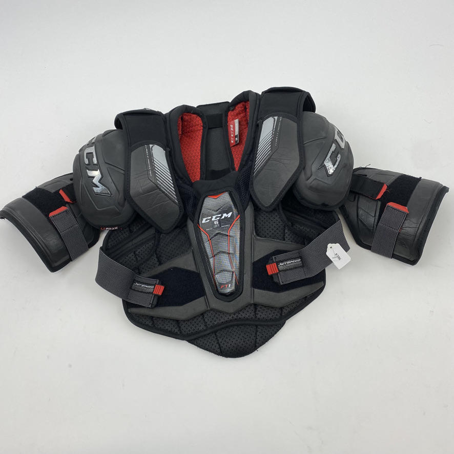 Used CCM Jetspeed FT1 Shoulder Pads Senior Medium LA KINGS K396 SidelineSwap
