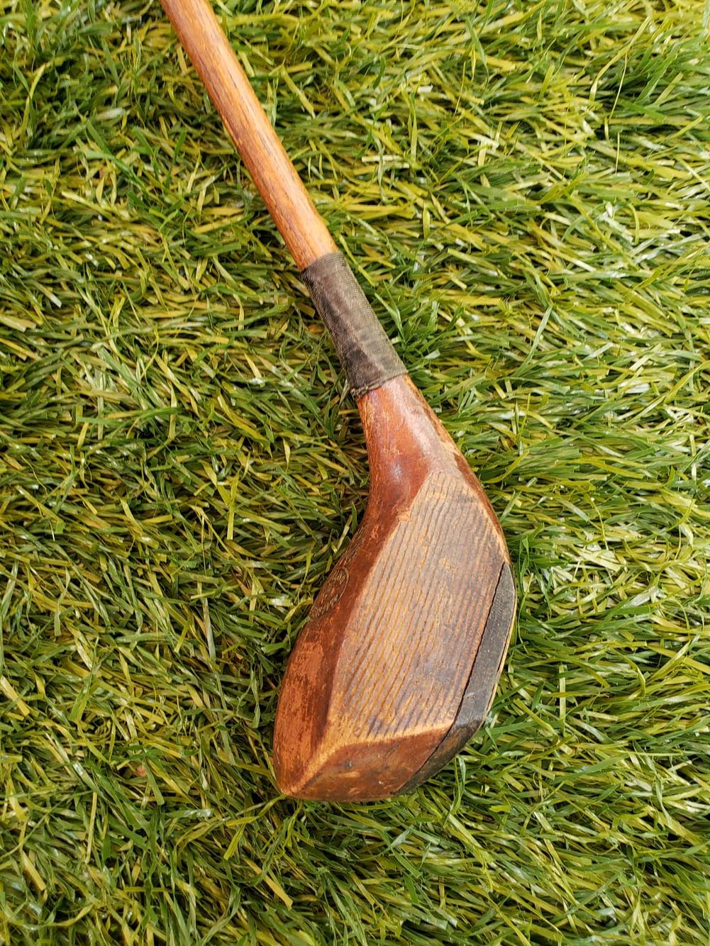 Antique MacGregor Dayton,O. Pilot L4 Hickory Wood Shaft Driver Golf