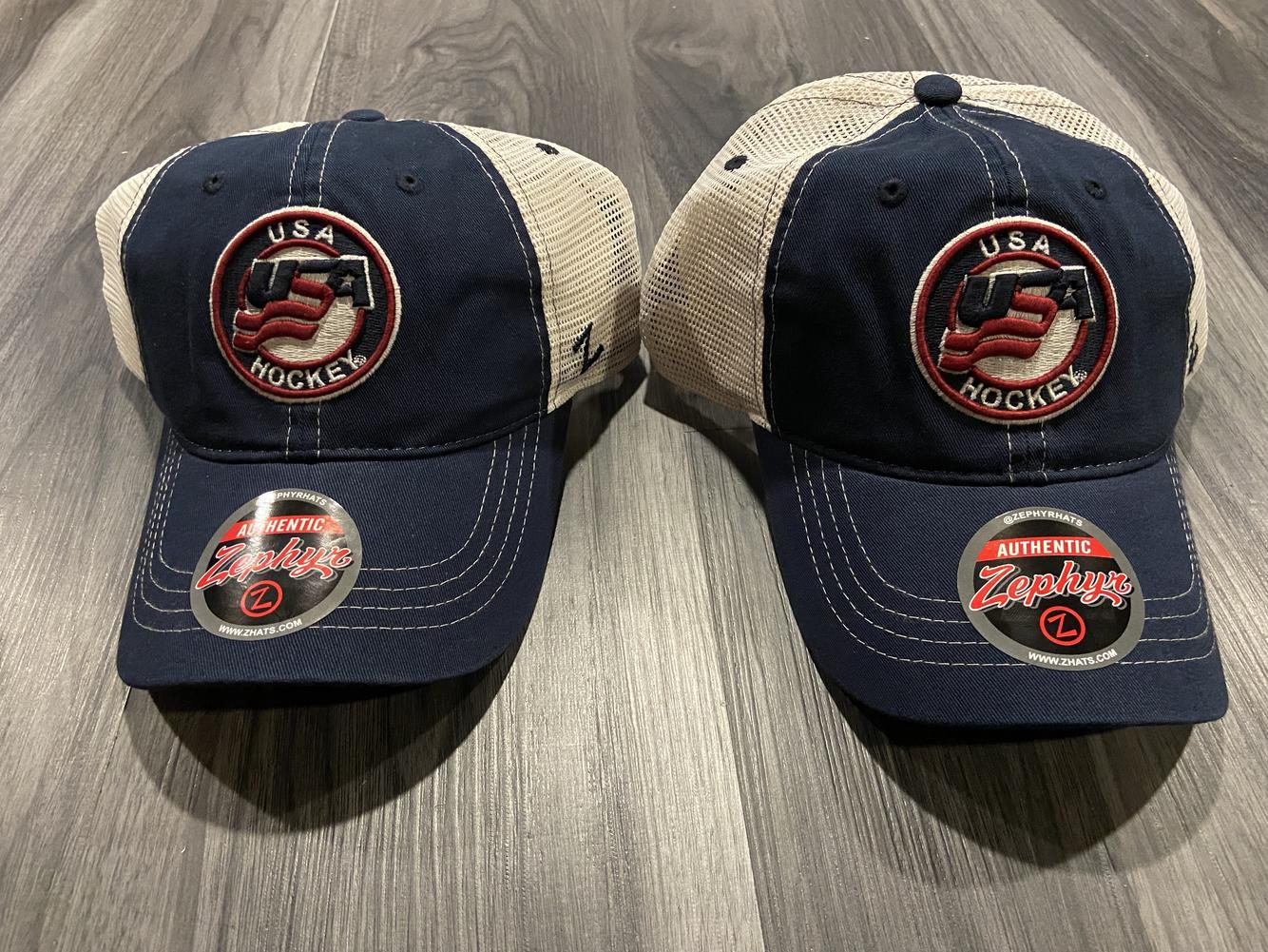 NEW USA Hockey Hats, BOTH! New With Tag. Ice Hockey, Roller Hockey