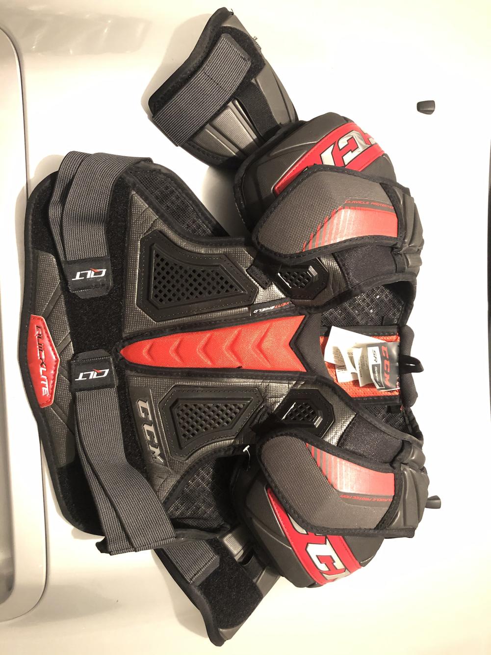 New Senior Small CCM QuickLite QLT Shoulder Pads (Top Of The Line A Few Years Ago) (Make An