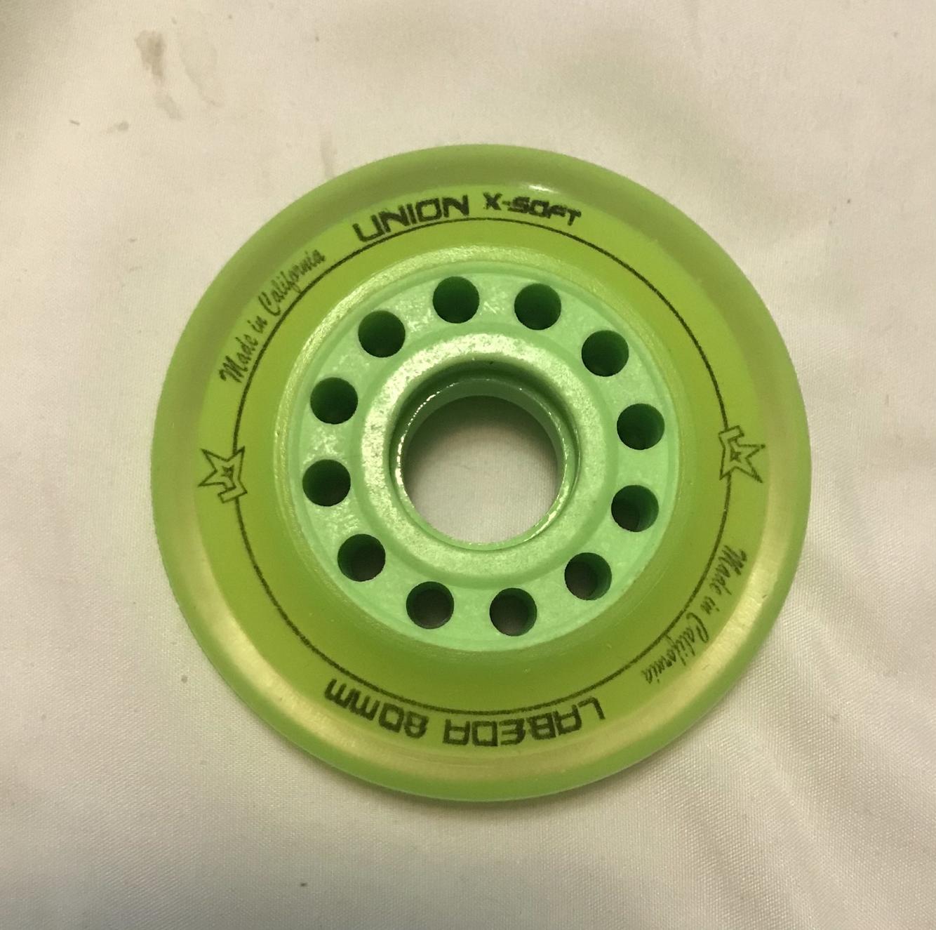 Labeda Roller Hockey Wheels Addiction White/Orange 76mm