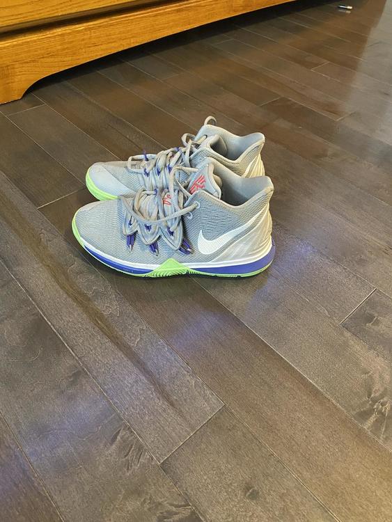 kyrie 5 grey and green