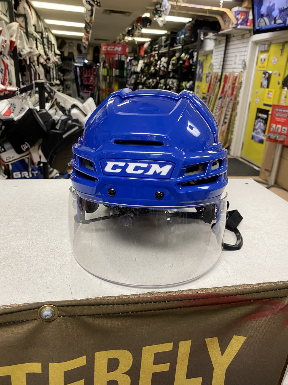 New Pro Stock Medium CCM Tacks 910 Helmet With Visor SidelineSwap