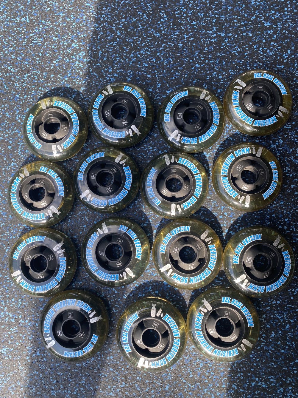 Inline Skating wheel 90mm Brand New Hardness 72A All Wheels 15pack