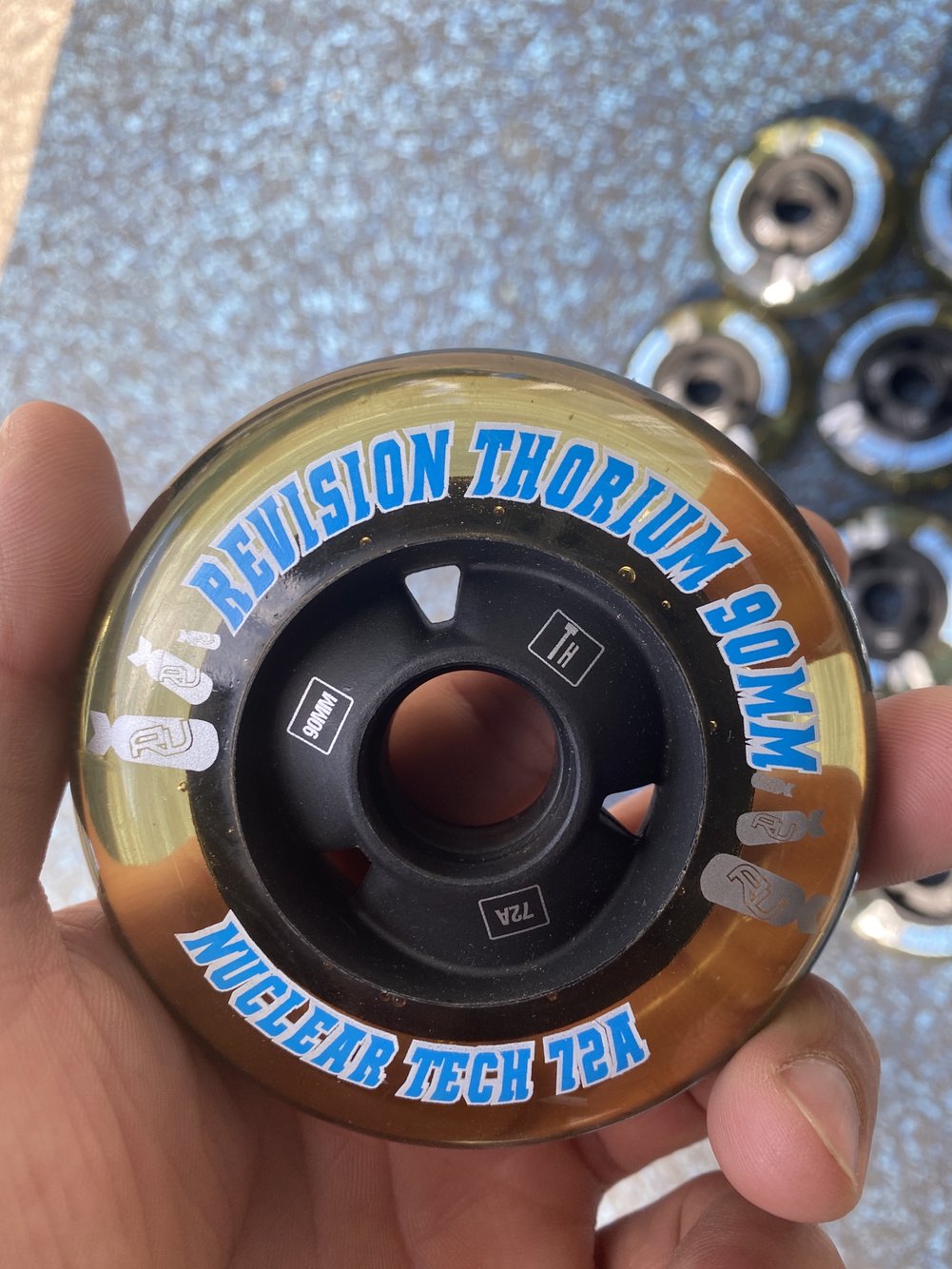 Inline Skating wheel 90mm Brand New Hardness 72A All Wheels 15pack