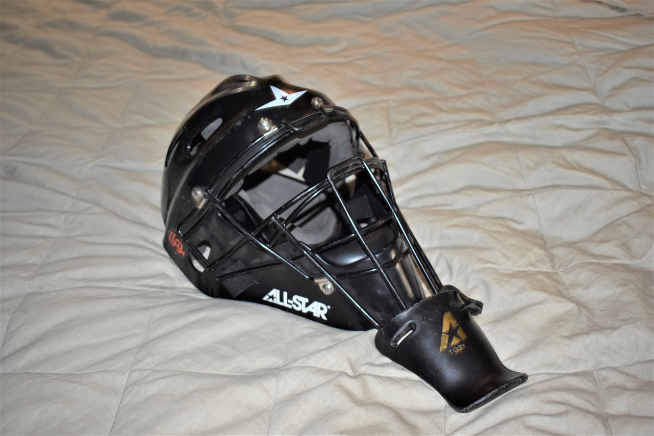 All Star MVP2310 Catcher's Mask w/Throat Guard, Black (6 1/4 7
