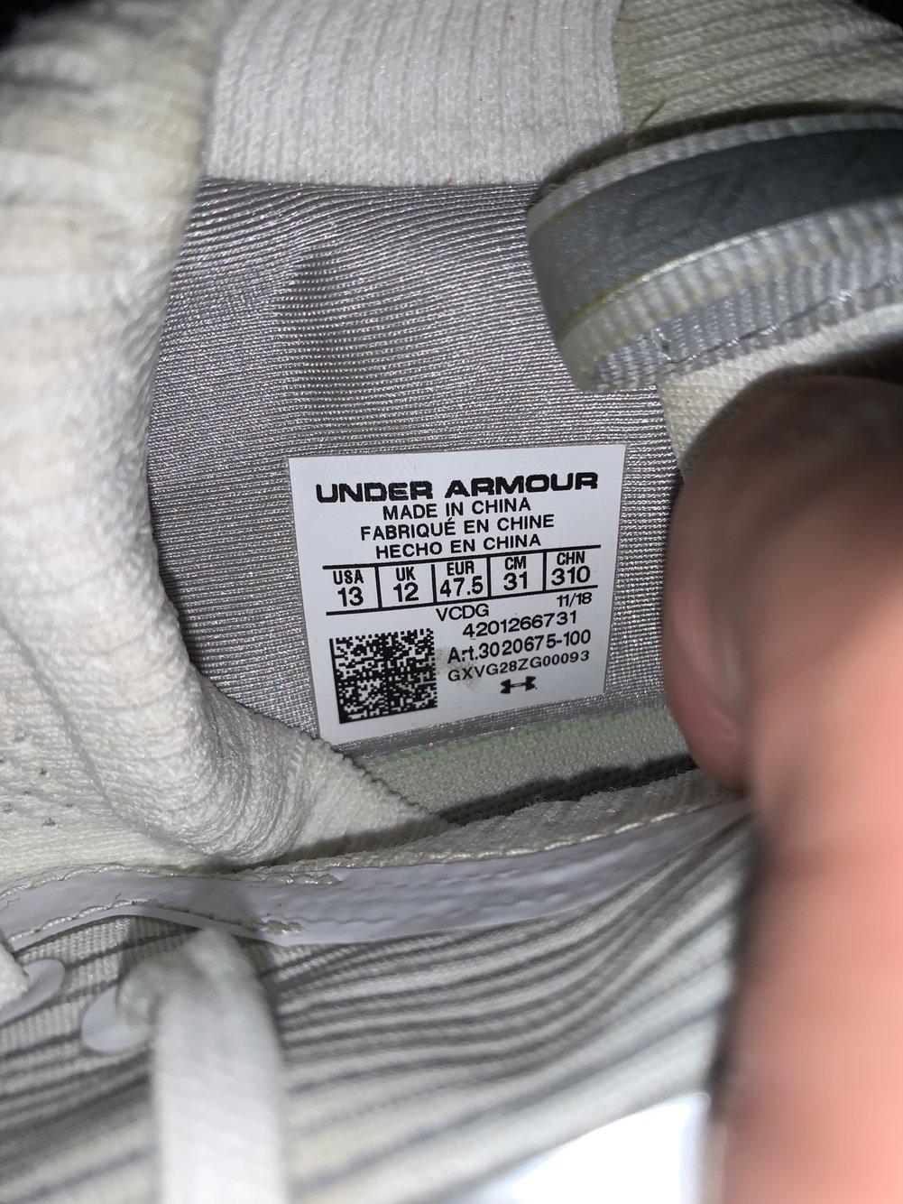 ua spotlight cleats white