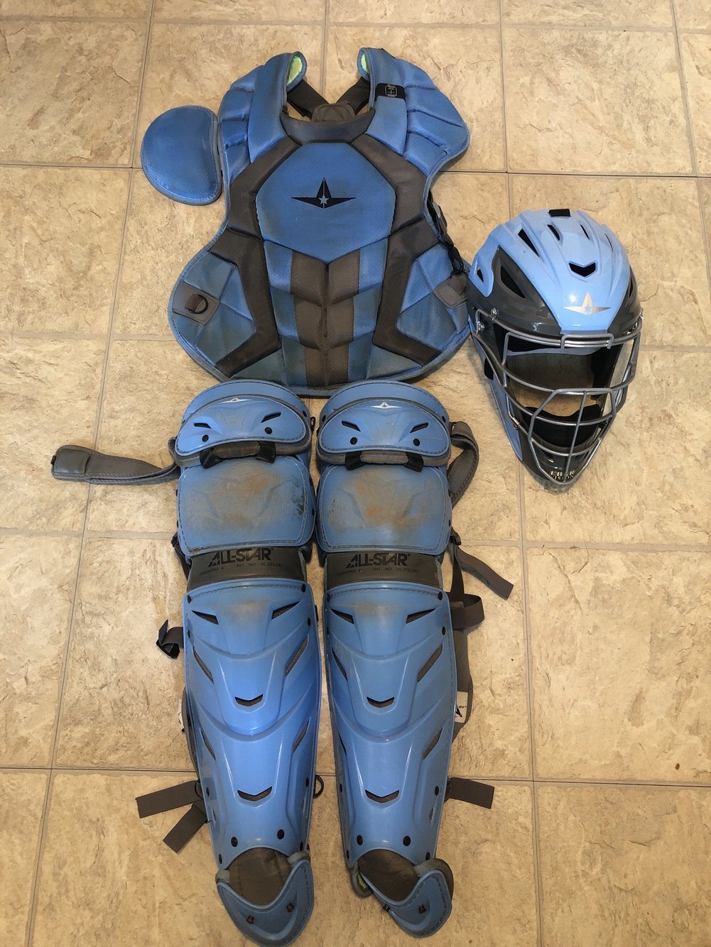 *VERY GOOD CONDITION ADULT ALL STAR CATCHERS GEAR* SidelineSwap