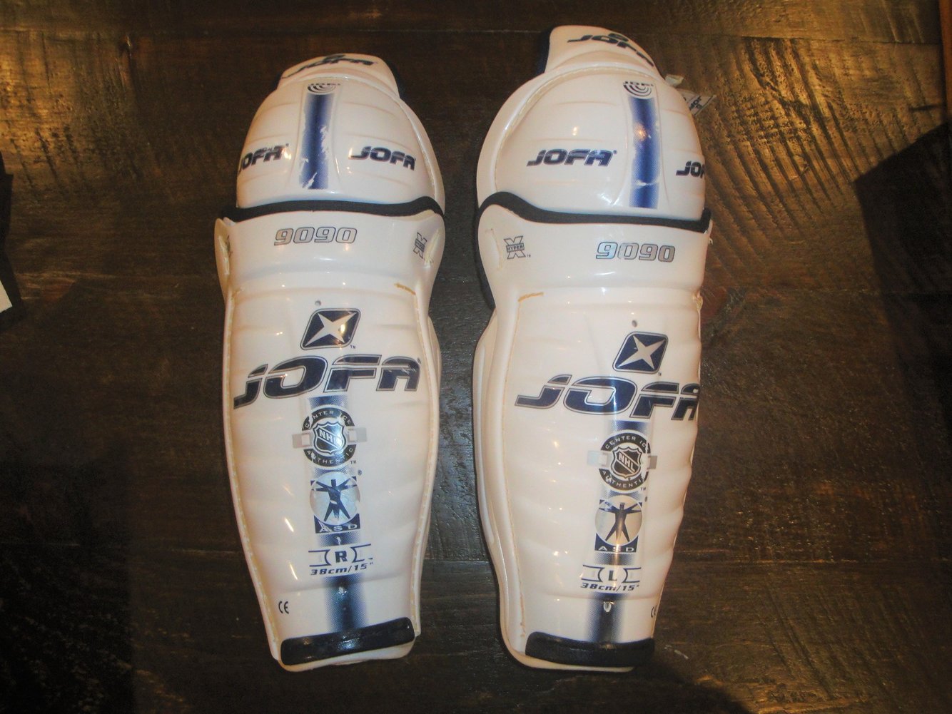 JOFA JDP 9090 PRO STOCK SHIN GUARDS 15" 38 cm JDP CENTER ICE COLLECTION