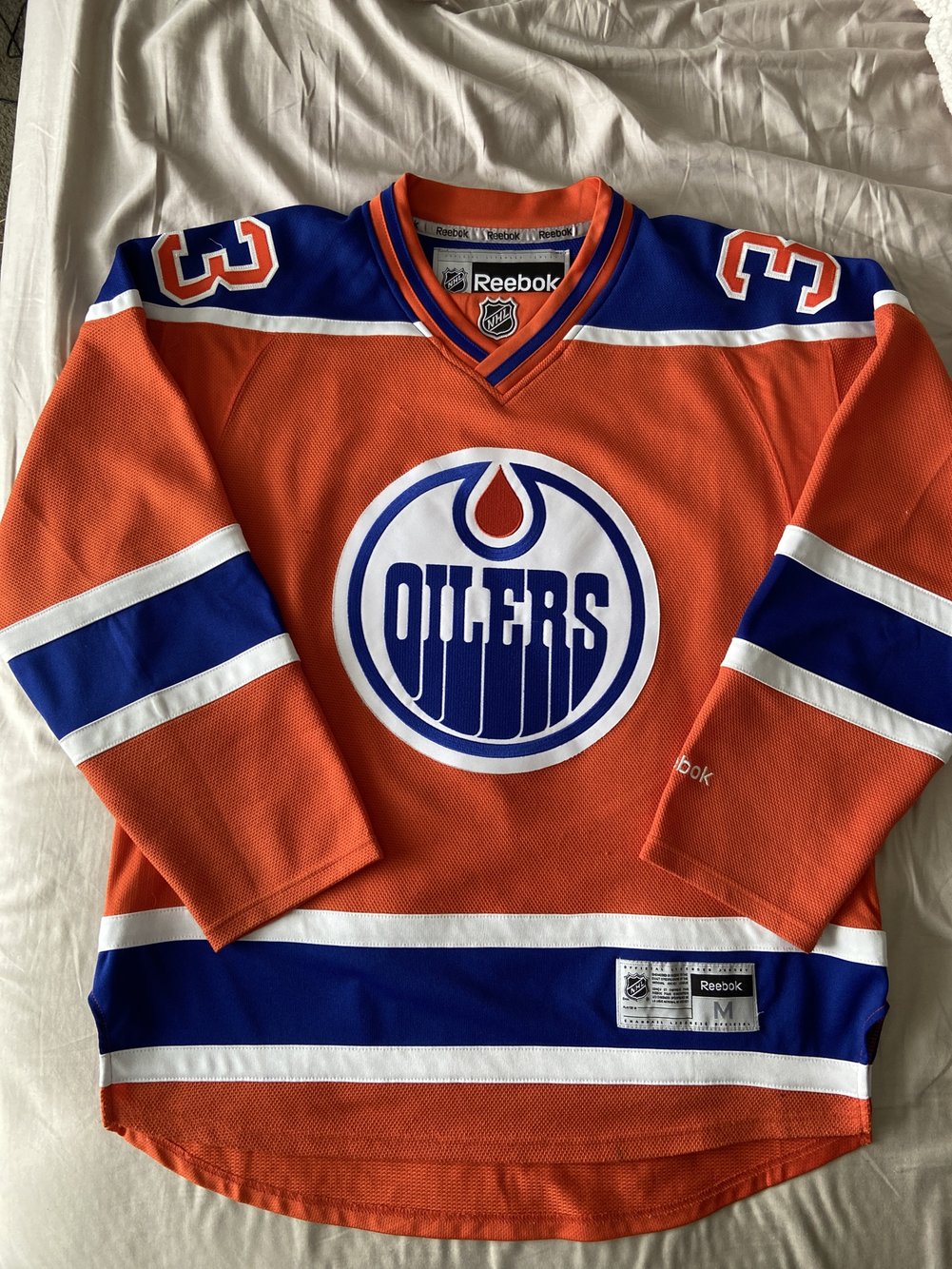 cam talbot oilers jersey
