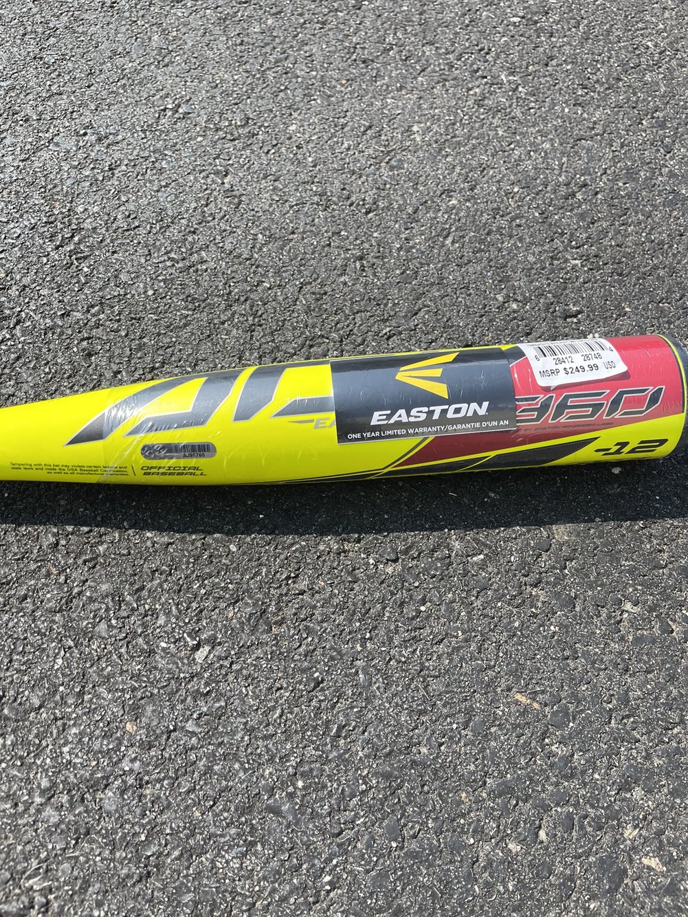 NEW In Wrapper Easton ADV 360 Composite USA Bat 30” Drop 12 (18oz