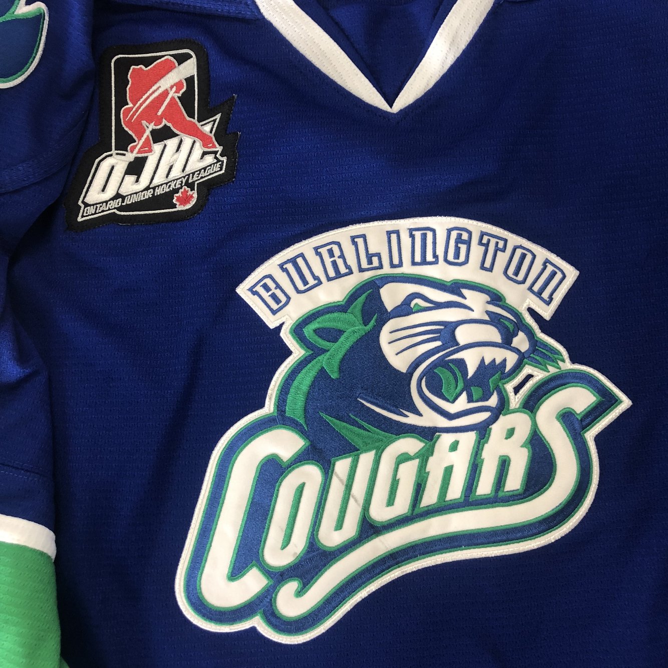 Burlington Cougars OJHL XL Game worn jerseys SidelineSwap