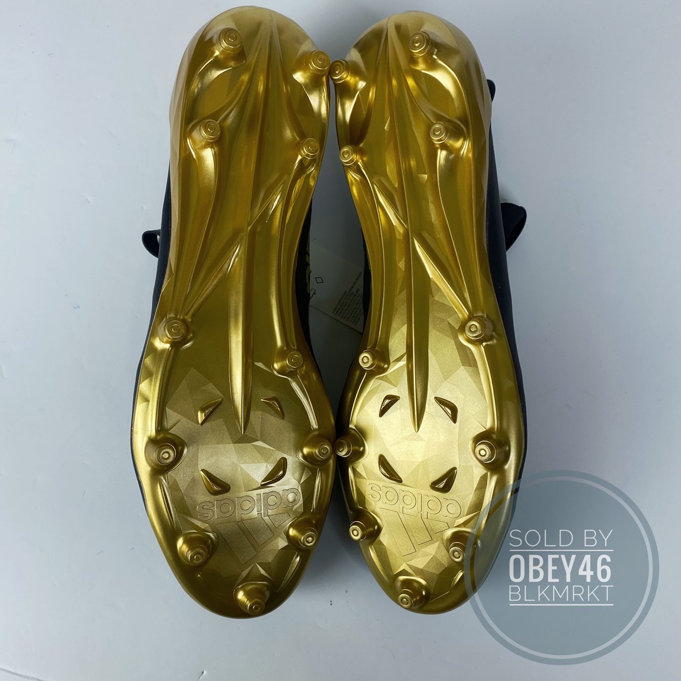 Adidas Adizero x Anniversary Football Cleats Black/Gold Metallic 15