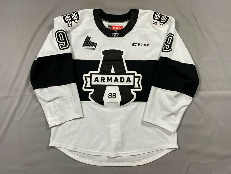 Maxim Bykov BlainvilleBoisbriand Armada PHOTOMATCHED Game Worn Jersey CCM 54 SidelineSwap
