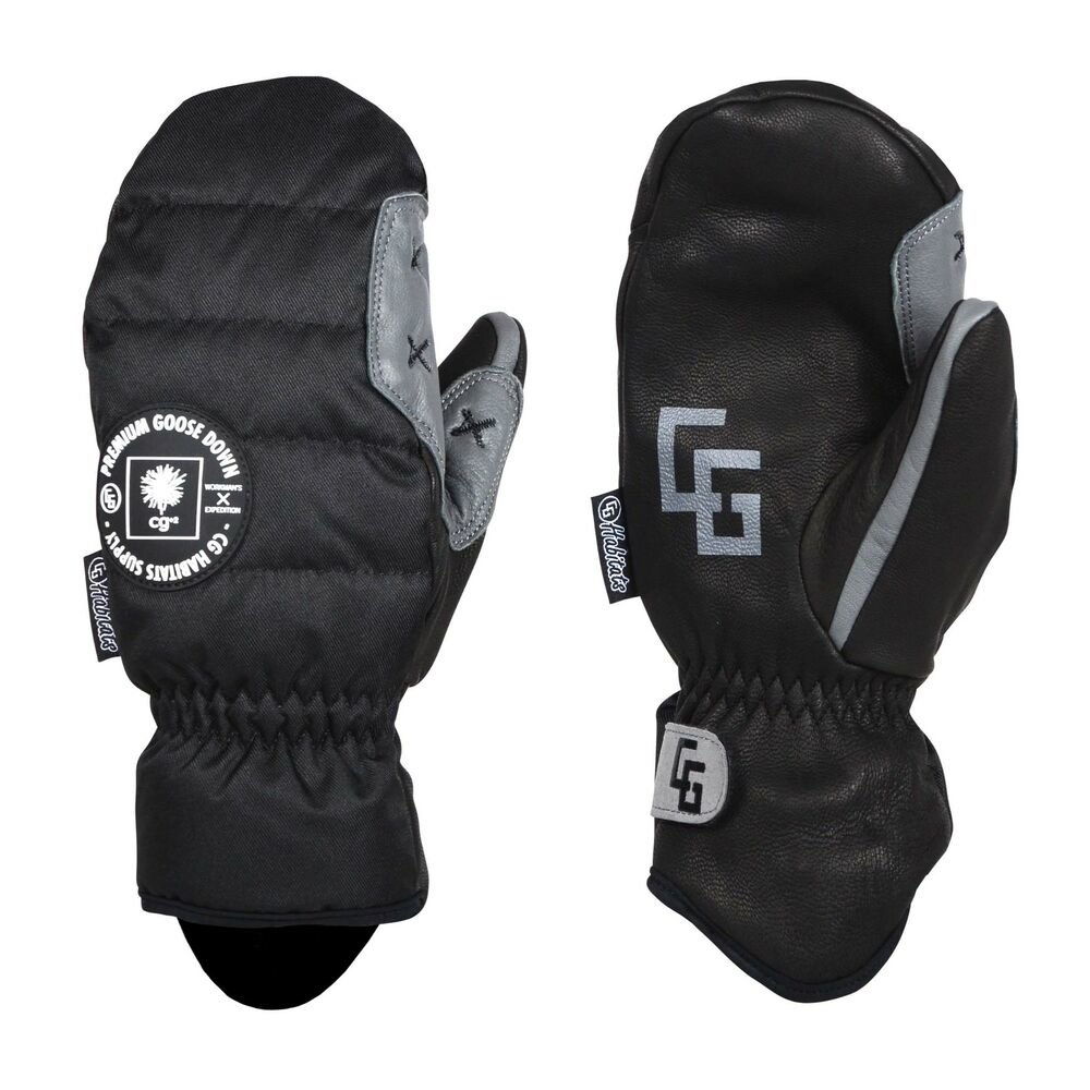 202021 CANDYGRIND CG HABITATS "WORKMAN’S MITTEN X" GOOSE DOWN (BLACK) LARGE SidelineSwap