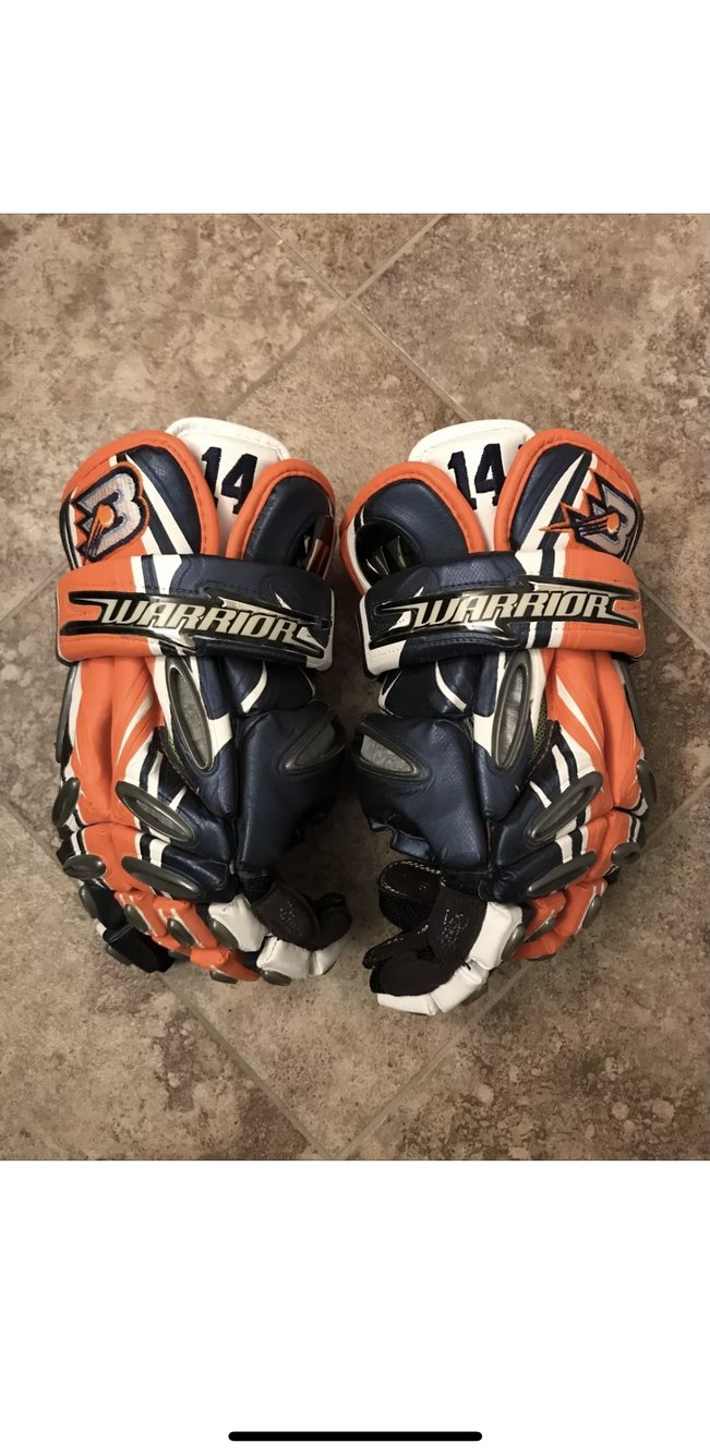 Philadelphia Barrage MLL Major League Lacrosse Warrior Superfly Gloves