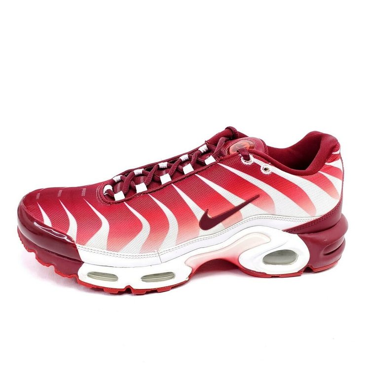 Nike Air Max Plus TN Tuned Mens 10 After The Bite Red Maroon White AQ0237-101 Nike Air Max Plus TN Tuned Mens 10 After The Bite Red Maroon White AQ0237-101