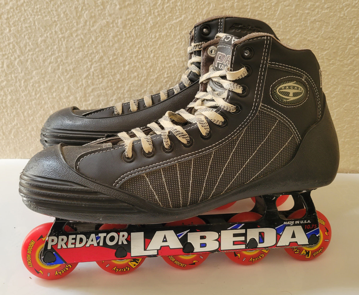 CCM Pro Tacks Inline Goalie Skates Size 10.0 D Labeda Predator