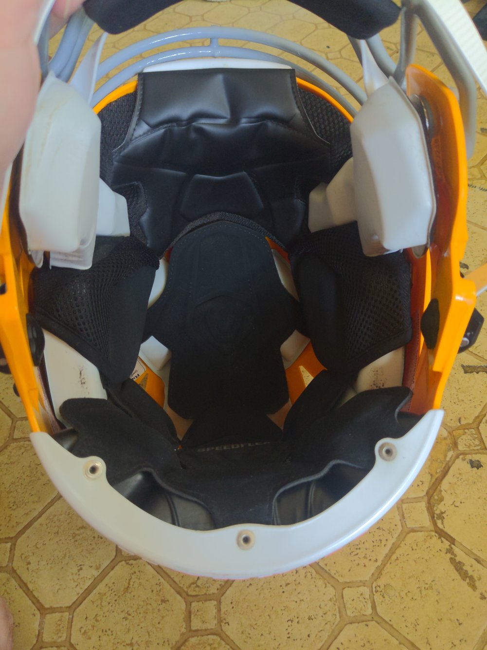 Adult XL yellow Riddell SpeedFlex Helmet SidelineSwap