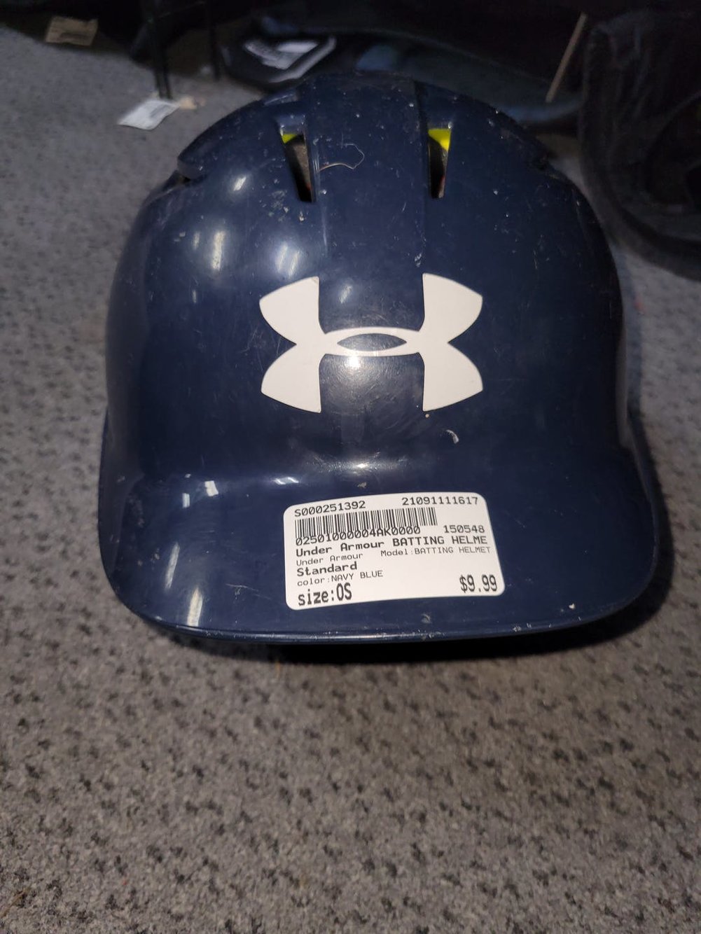 Used Under Armour Batting Helmet One Size Standard Baseball & Softball
