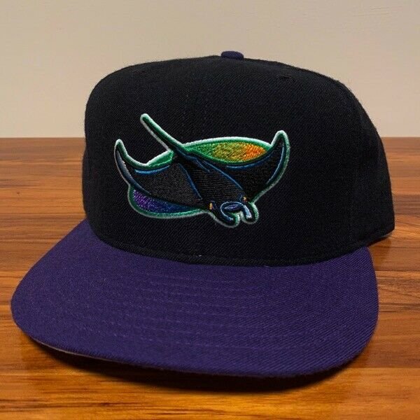 black tampa bay rays hat