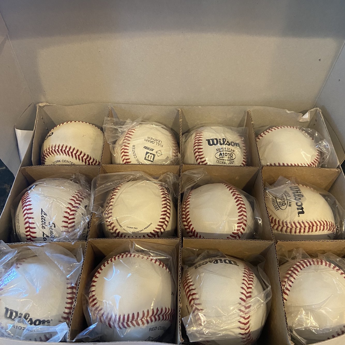 New Wilson 12 Pack (1 Dozen) Baseballs SidelineSwap