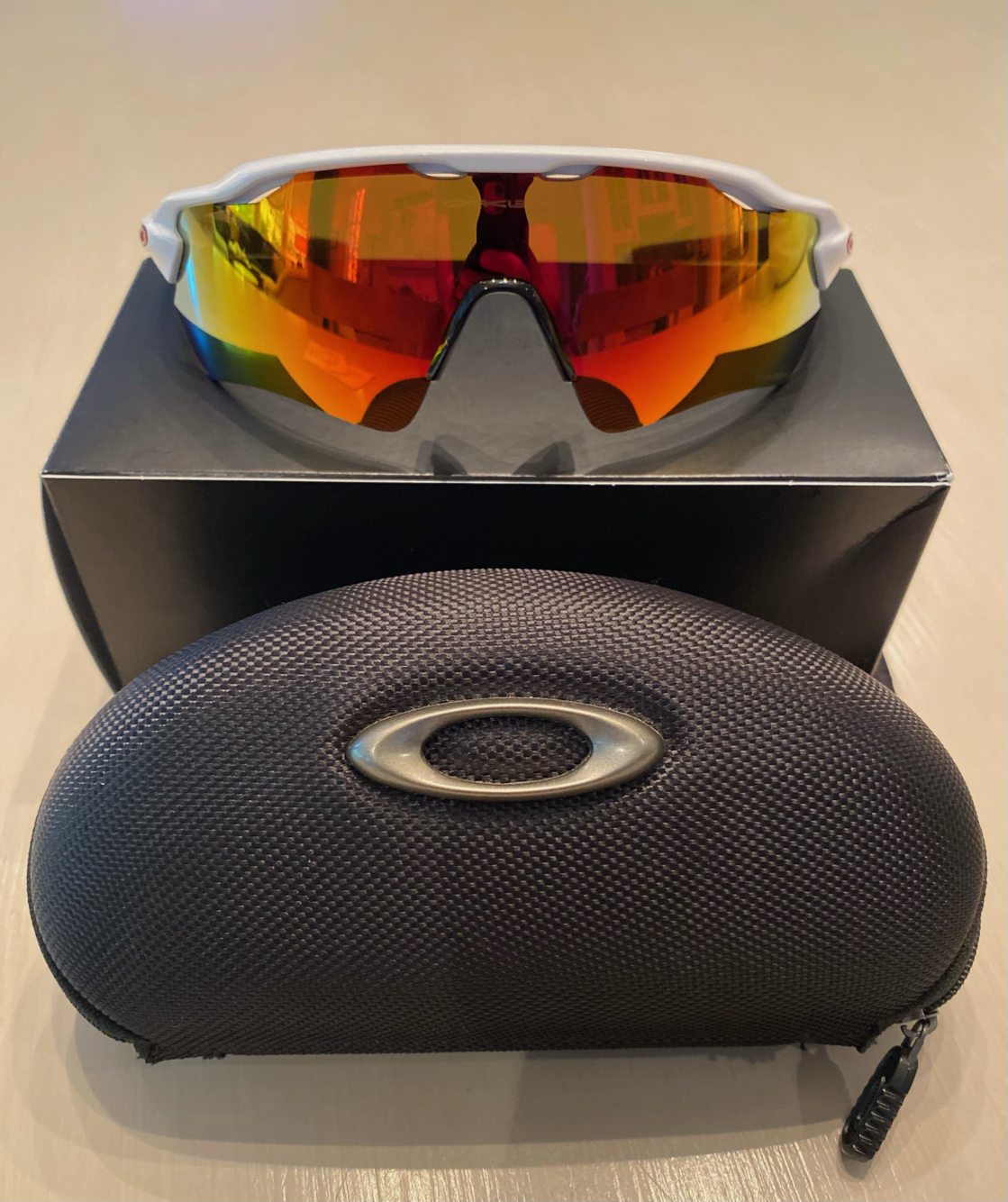Oakley Radar EV Path Sunglasses Polished White, Prizm Ruby Lenses for