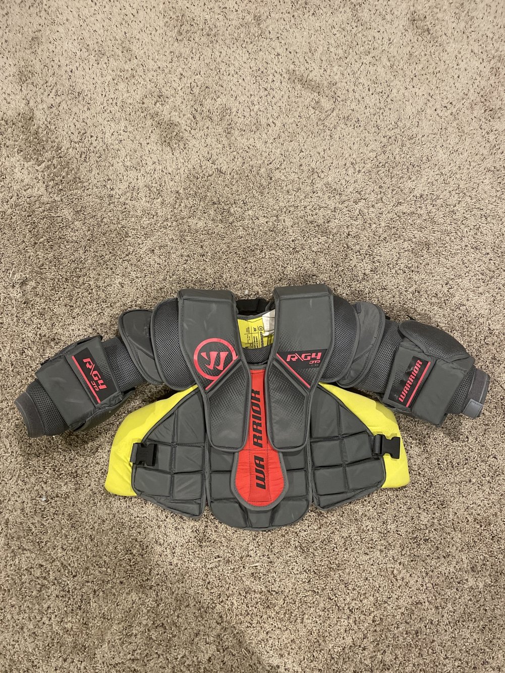 Warrior Ritual G4 Hockey Goalie Chest & Arm Protector Jr /lrgXlrg