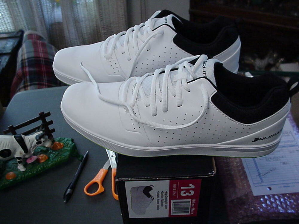 NEW ORLIMAR MEN'S GOLF SHOE SIZE 13D ALL WHITE SPIKELESS PERFECT rk