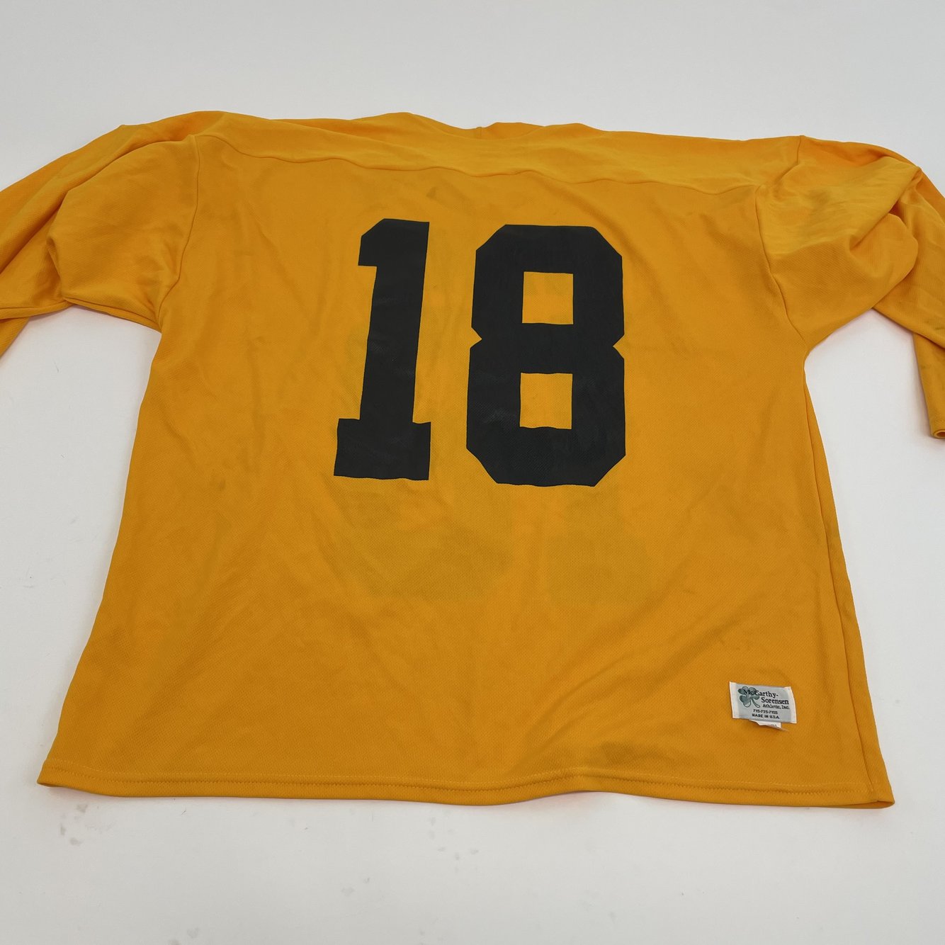 Used Yellow Practice Jersey Number 18 Senior XL R325 SidelineSwap
