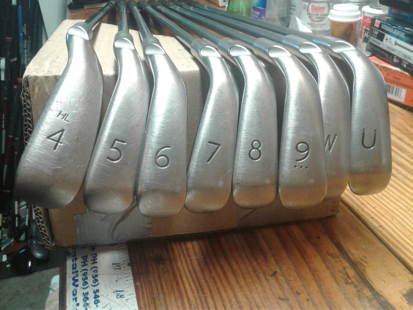 Used Ping G5 White Dot Mens RH Iron Set 5iPW, UW with G2 HL 4i and