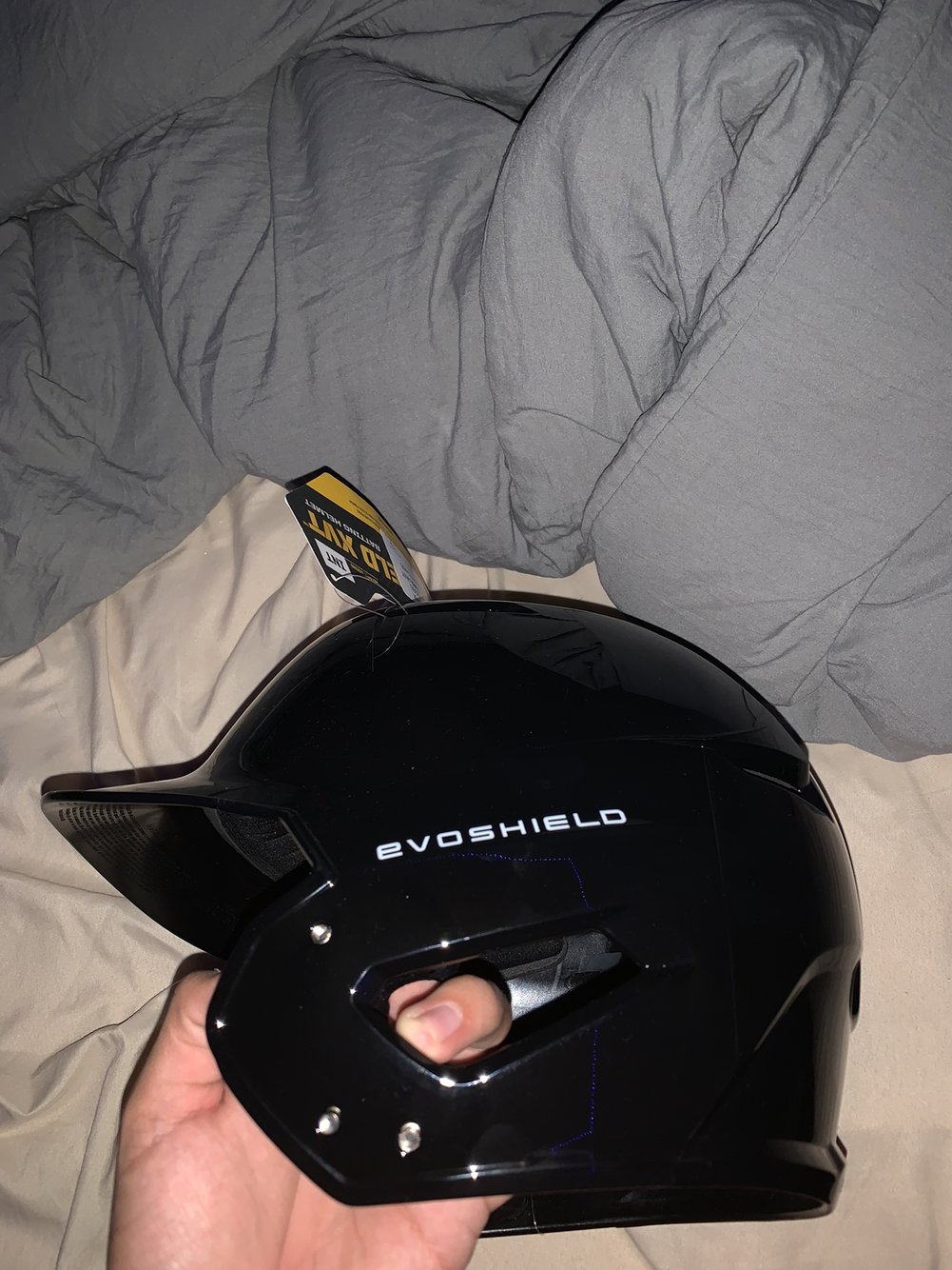 CANES Black New EvoShield Batting Helmet SidelineSwap