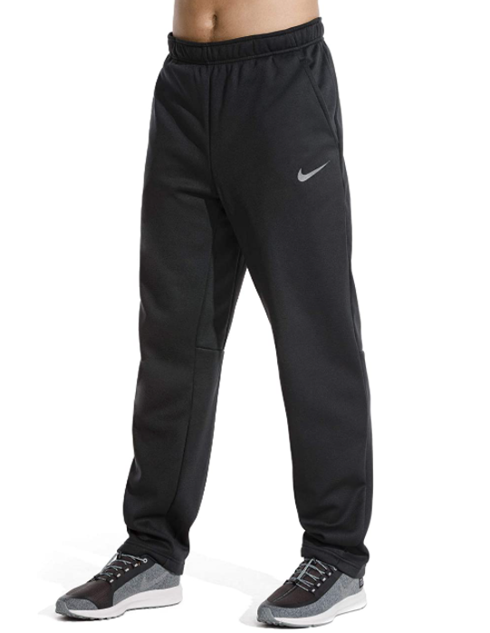 NIKE Therma© DriFIT Size L Black Fleece Tapered Training Pants/Joggers