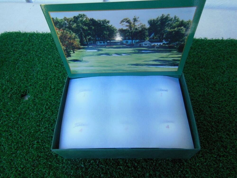 SET 6TITLEIST DT WOUND 90 LOGO GOLF BALLS OAKMONT COUNTRY CLUB NEW