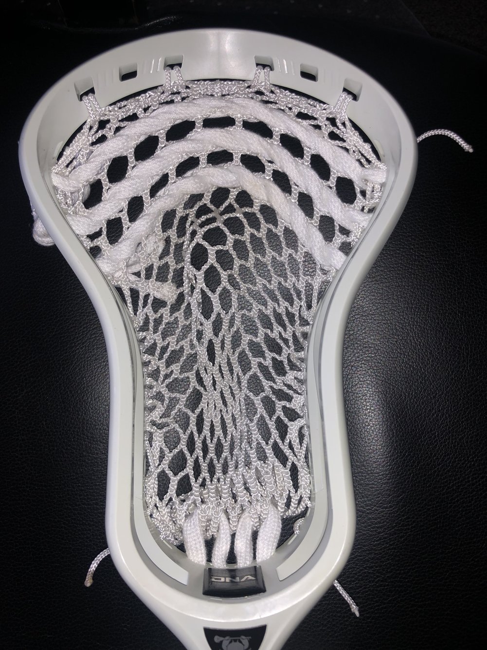 New ECD DNA lax lacrosse white head strung ECD mesh SidelineSwap