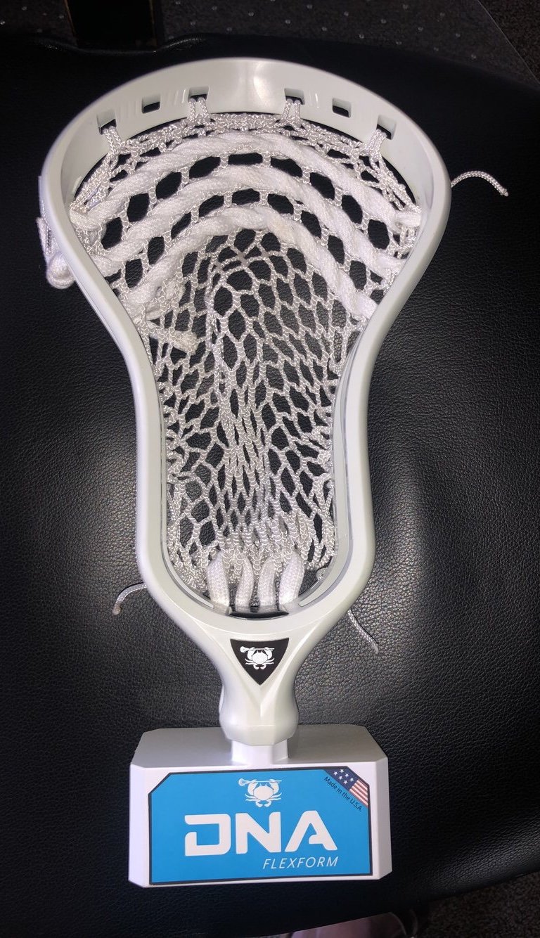 New ECD DNA lax lacrosse white head strung ECD mesh SidelineSwap