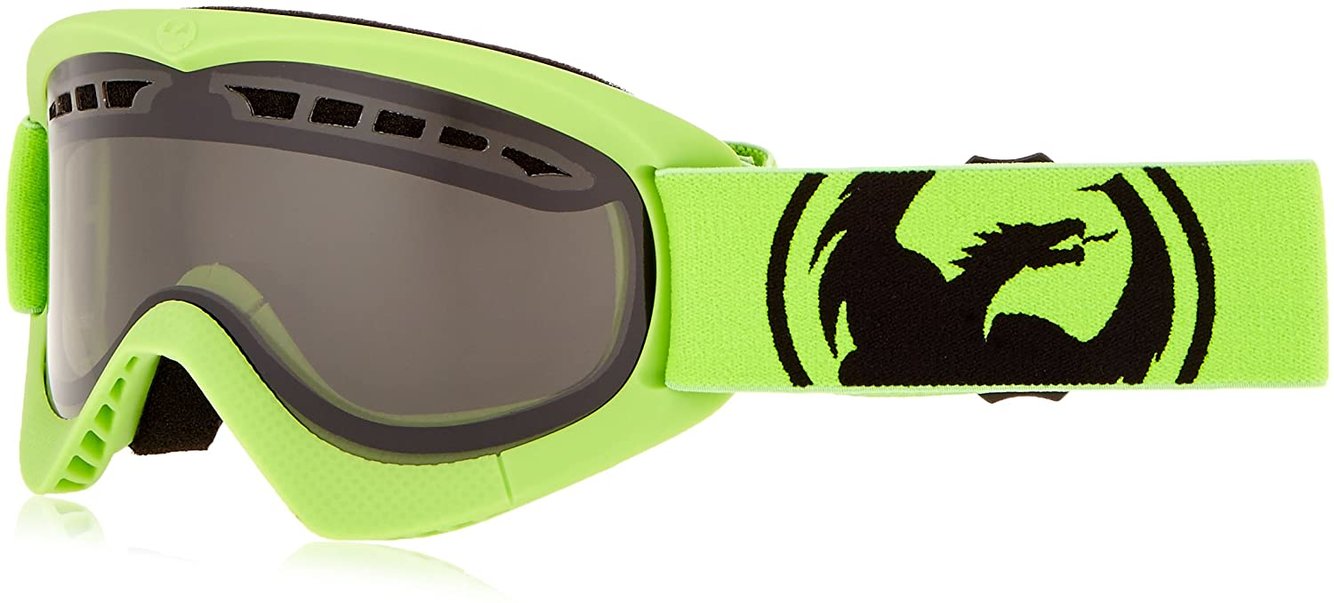NEW Dragon DXS Ski Goggles kids goggles in box NEW Neon Green/Smoke