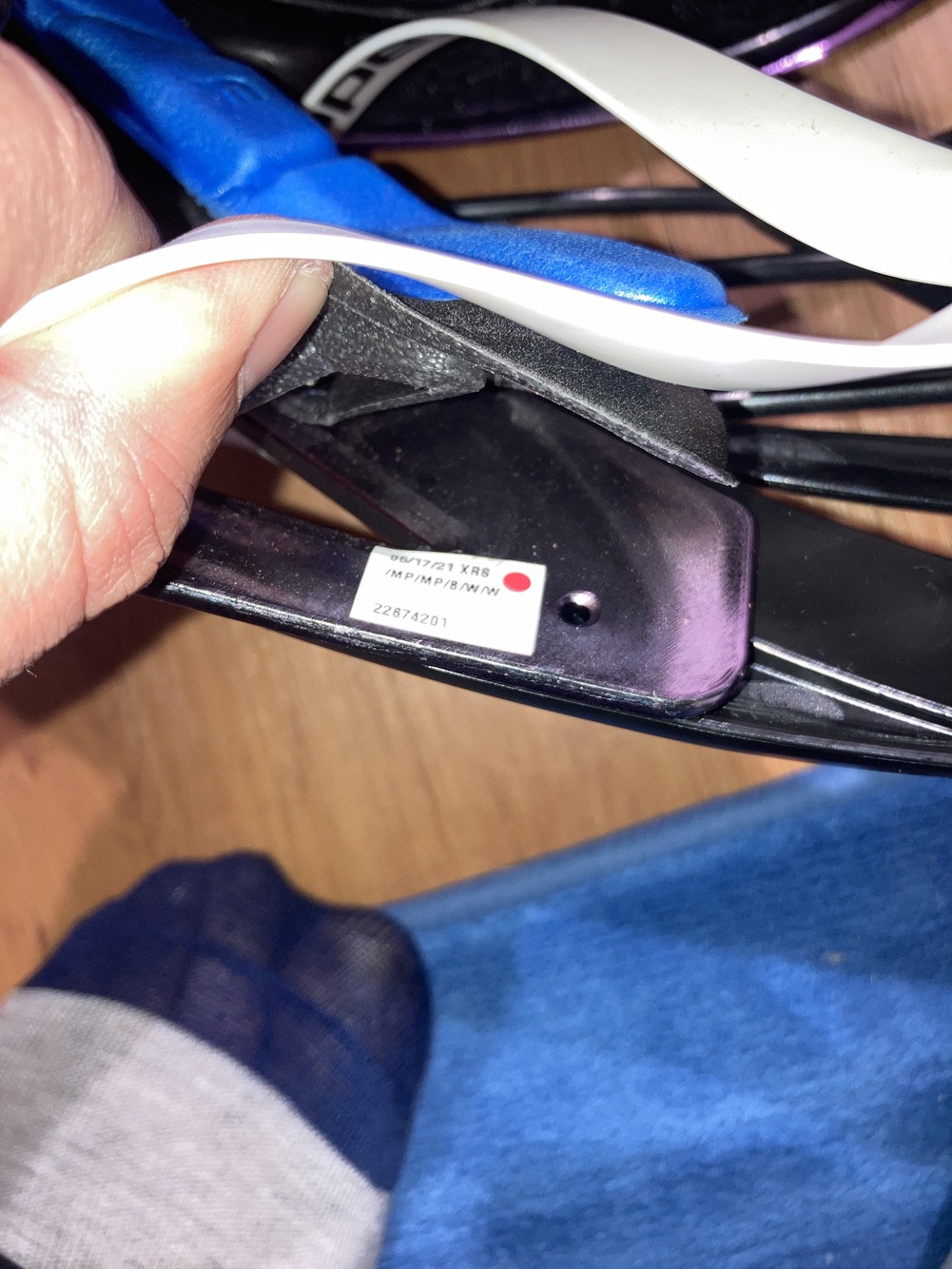 Pro PLL Waterdogs 2021 Purple Chrome Cascade XRS Season Used Helmet