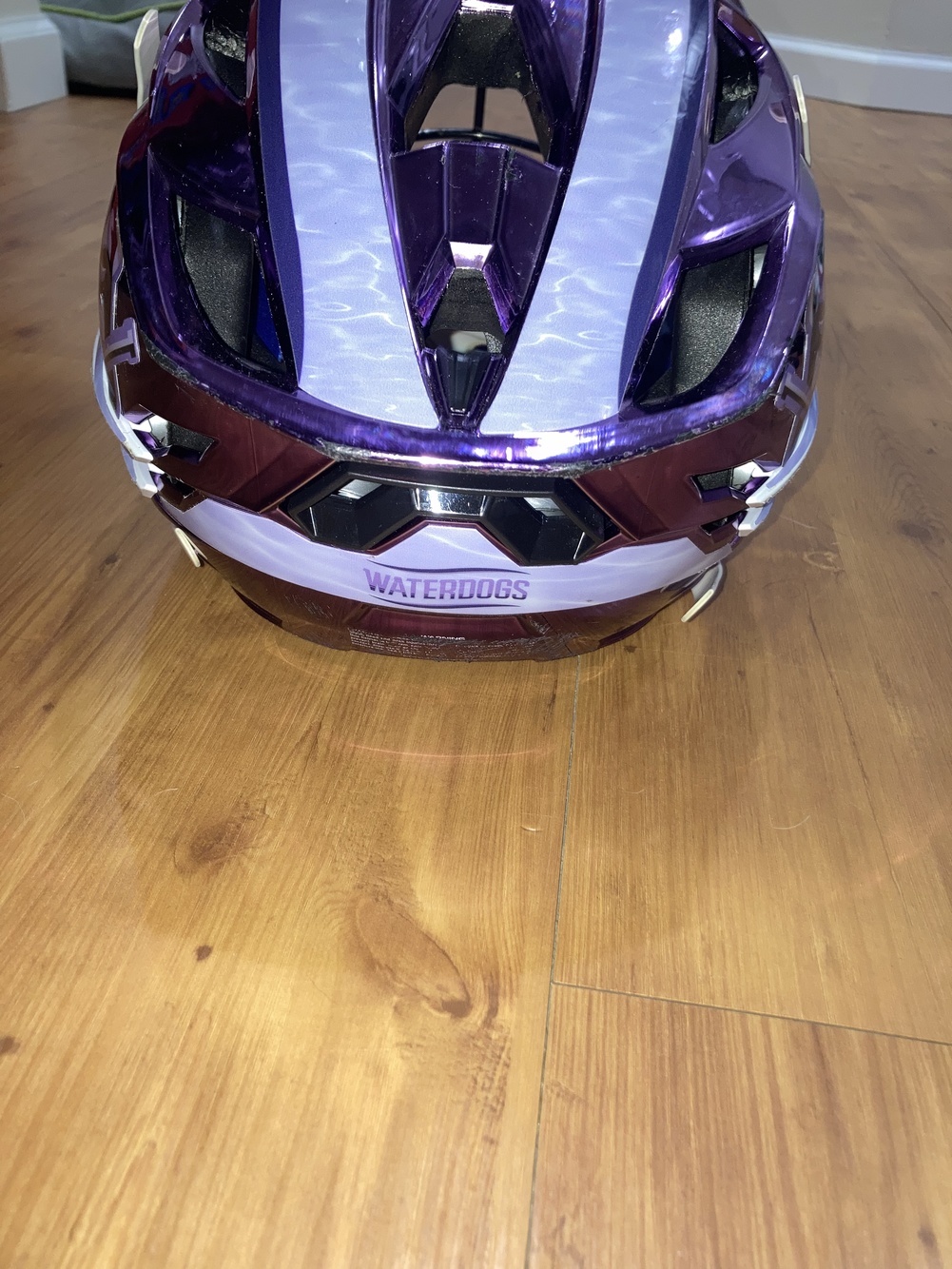 Pro PLL Waterdogs 2021 Purple Chrome Cascade XRS Season Used Helmet