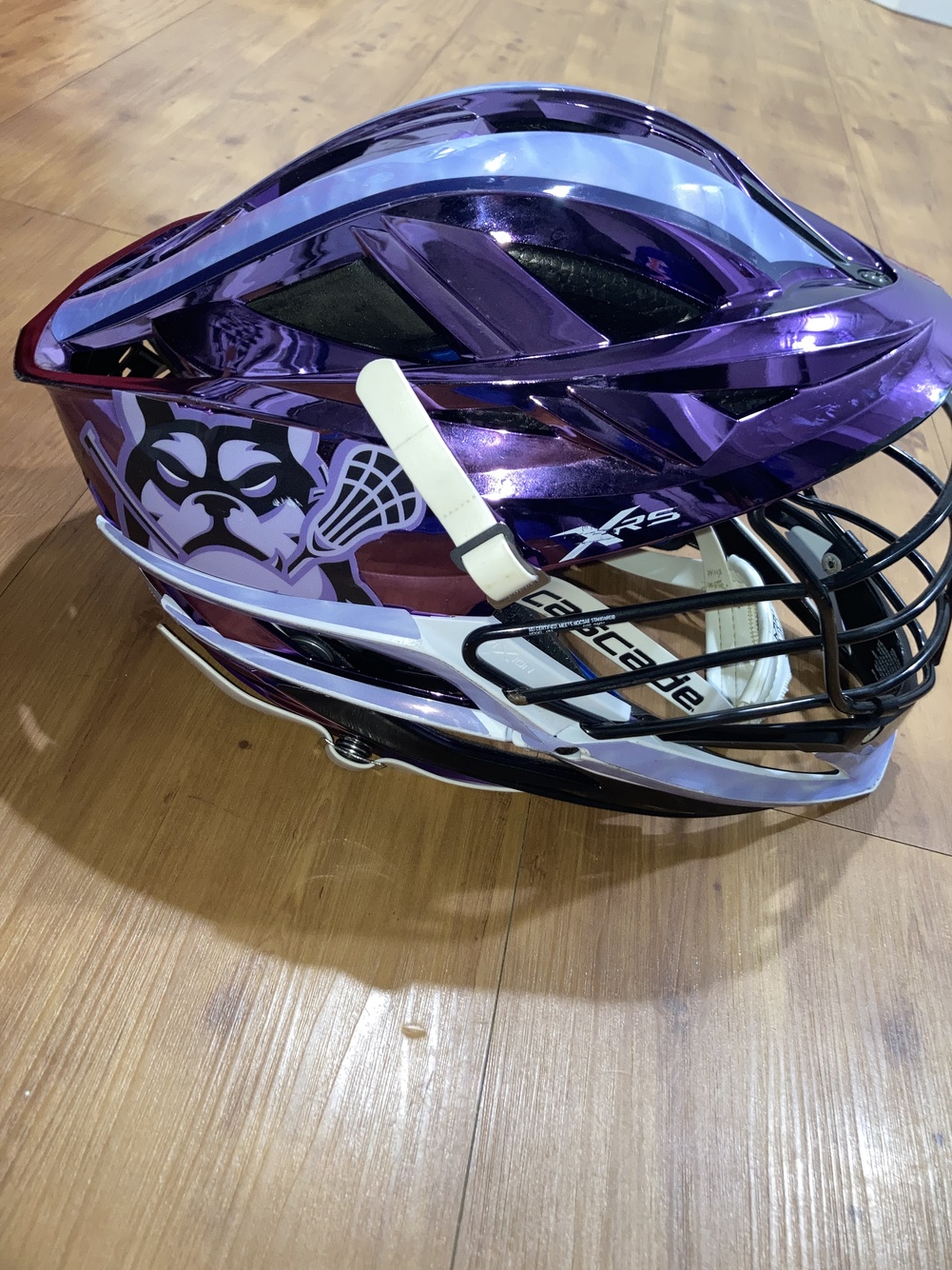 Pro PLL Waterdogs 2021 Purple Chrome Cascade XRS Season Used Helmet