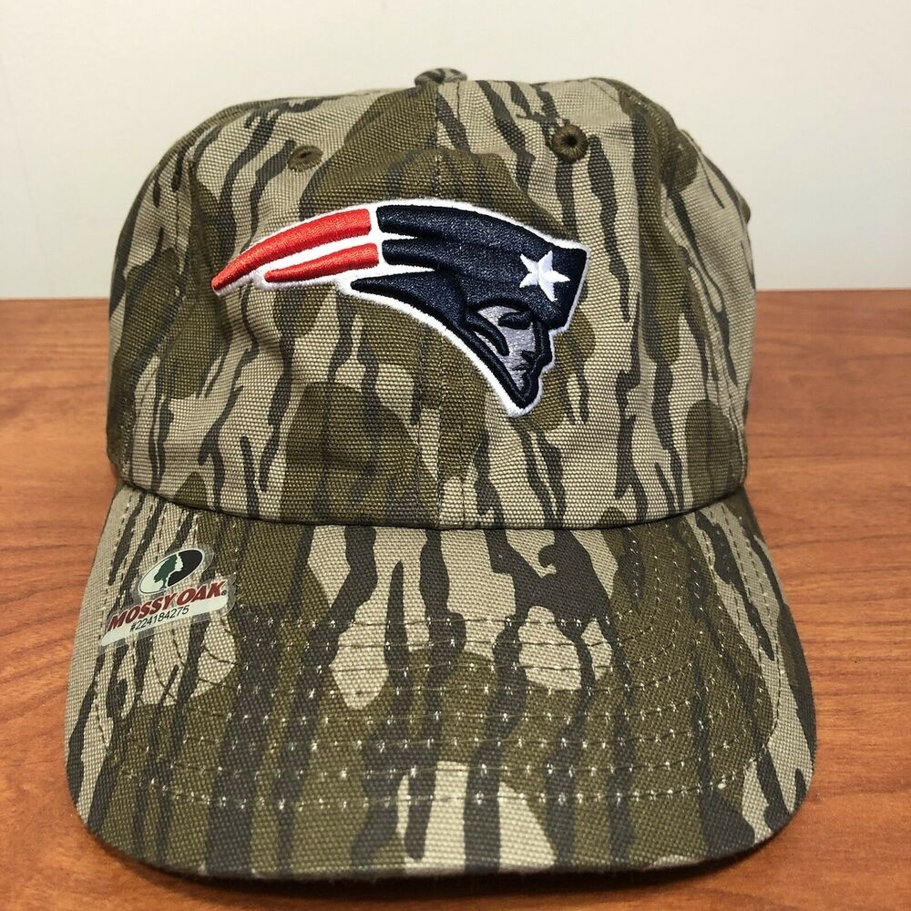 New England Patriots Baseball Hat Cap Mossy Oak Camouflage NFL Football